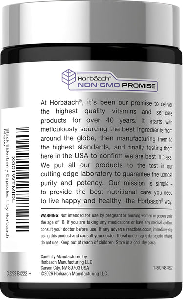 View 3 Black Elderberry | 180 Capsules