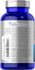 Blue supplement bottle with label on a white background