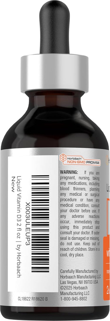 Herbal extract dropper bottle with label on a white background
