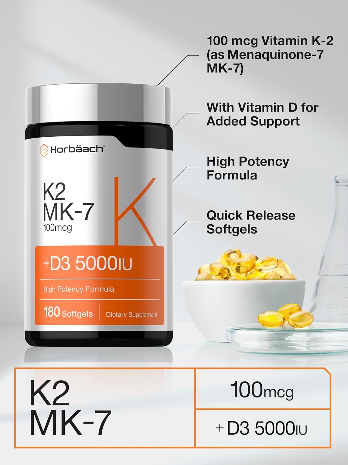 Vitamin K-2 Complex | 180 Softgels
