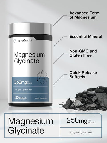 View 4 Glicinato de Magnesio 250 mg por porción | 120 Cápsulas Blandas