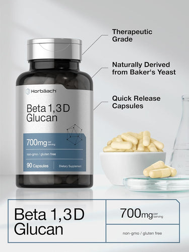 Beta Glucan 1,3D 700mg per serving | 90 Capsules