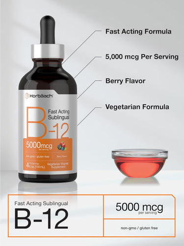 View 4 Vitamina B-12 5000mcg | 4oz