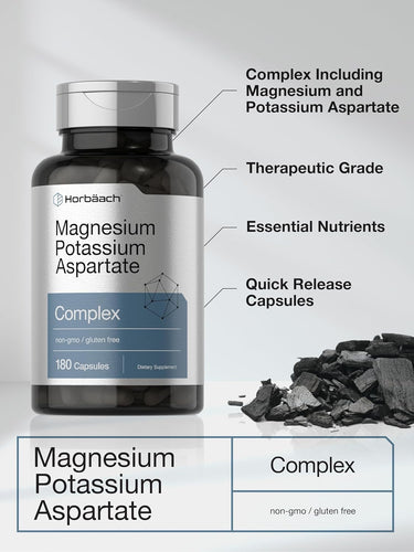 Magnesium Potassium Aspartate Complex | 180 Capsules