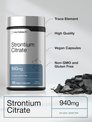 View 4 Product highlights graphic stating Trace Element, High Quality, Vegan Capsules, Non-GMO, and Gluten Free.