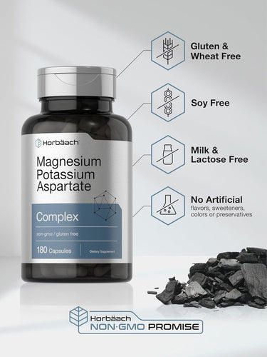 Magnesium Potassium Aspartate Complex | 180 Capsules