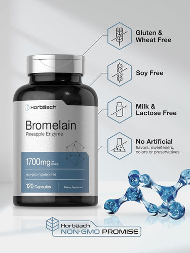 Bromelain 1700mg | 120 Capsules