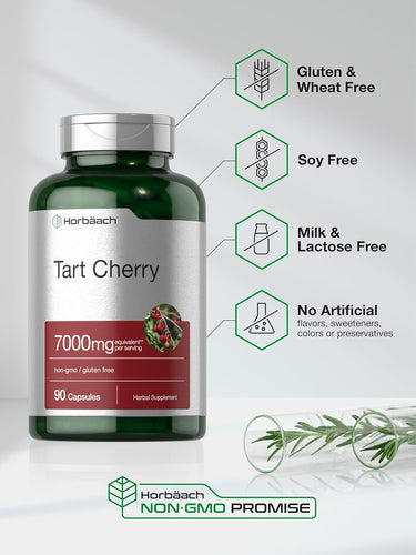 Tart Cherry Extract 7000mg | 90 Capsules