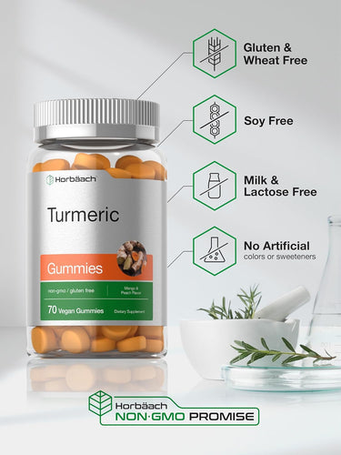 Turmeric Curcumin with Ginger | 70 Gummies