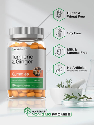 Turmeric Curcumin with Ginger | 120 Gummies