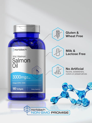 Fish Oil Salmon 3000mg per serving | 180 Softgels