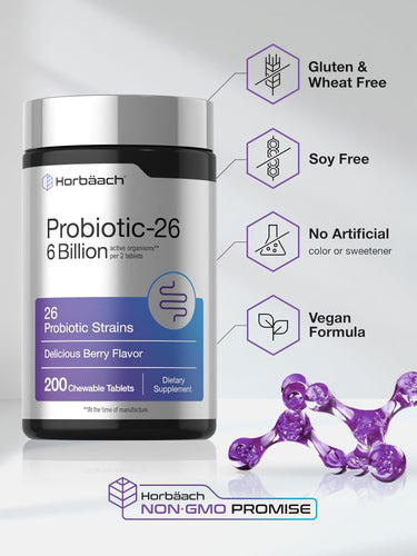 View 5 Probiotika 6 Milliarden KBE pro Portion | 200 Tabletten