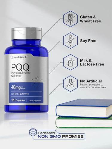 PQQ 40mg per serving (Pyrroloquinoline Quinone) | 120 Capsules