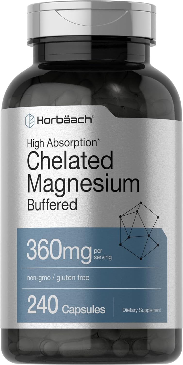 Magnesium Chelated 360mg | 240 Capsules