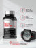 Horbaach Men's Multi 50+ supplement bottle with a watch on a gray background