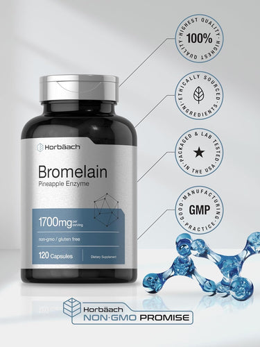 Bromelain 1700mg | 120 Capsules