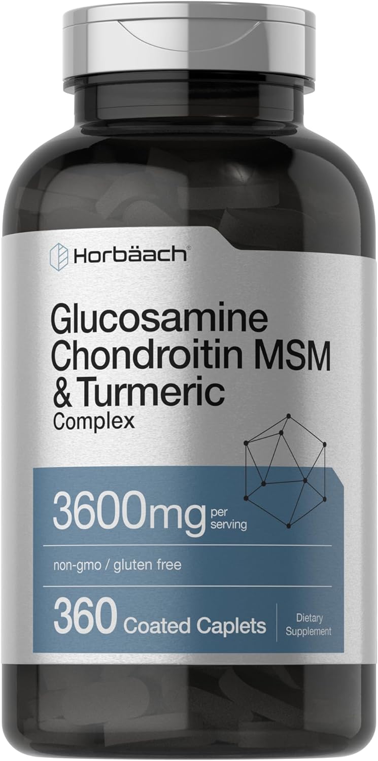 Glucosamine Chondroitin with MSM and Turmeric 3600mg | 360 Caplets