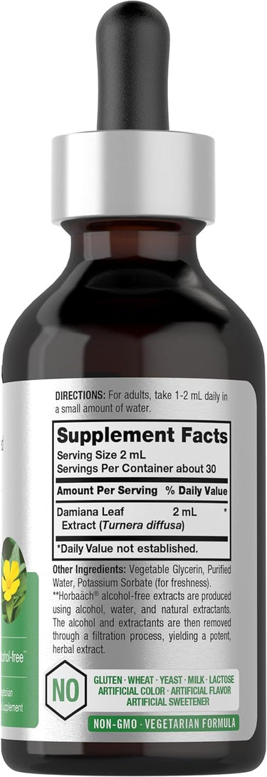 Damiana Leaf Extract | 2oz Liquid