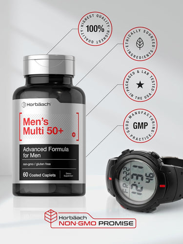 Multivitamin for Men 50 Plus | 60 Caplets