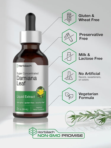 Damiana Leaf Extract | 2oz Liquid