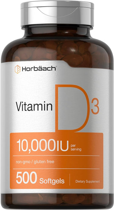 Vitamin D 10000 IU per serving | 500 Softgels