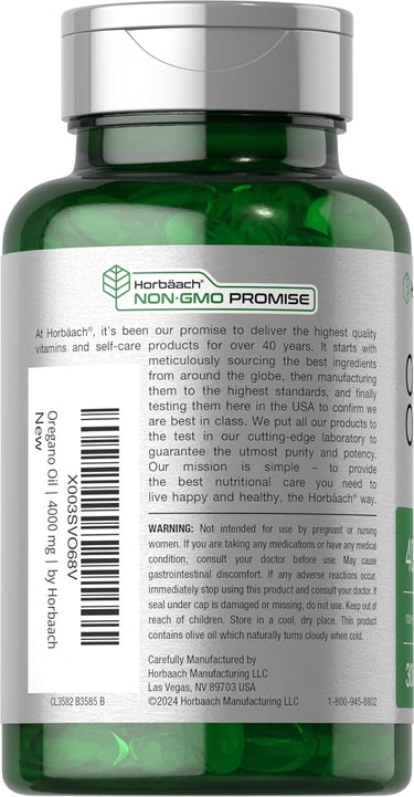 Oregano Oil 4000mg | 300 Softgel