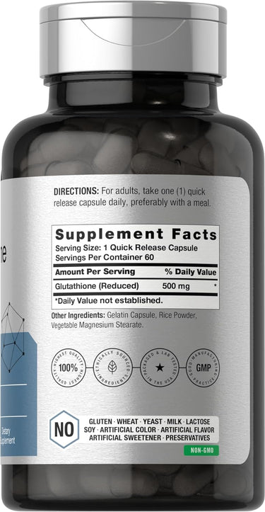 Glutathione 500mg | 60 Capsules