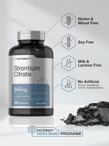 Strontium Citrate 940mg | 180 Capsules