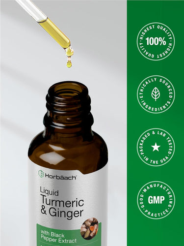 View 7 Gotas de Cúrcuma y Jengibre | Líquido de 4oz