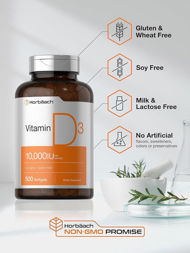 Vitamin D 10000 IU | 500 Softgels