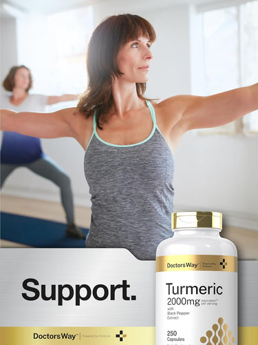 Turmeric Curcumin 2000mg per serving | 250 Capsules