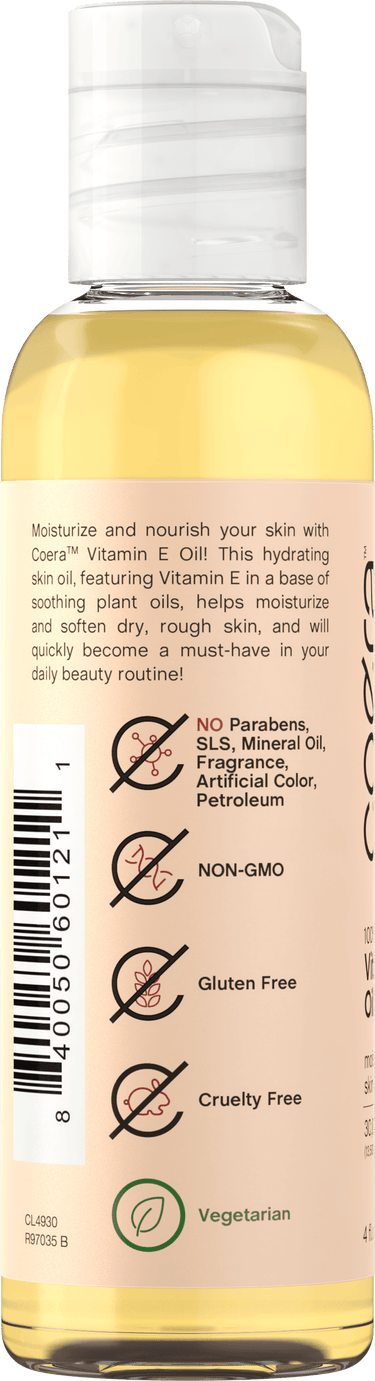 View 4 Icons indicating No Parabens, SLS, Mineral Oil, Fragrance, Artificial Color or Petroleum, NON-GMO, Gluten Free, Cruelty Free, and Vegetarian.