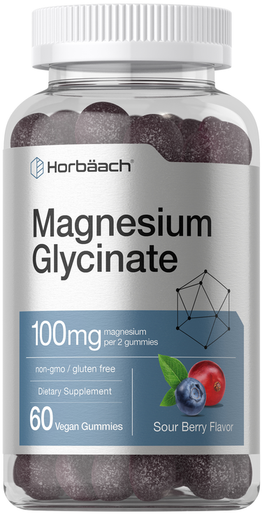 View 1 Magnesium Glycinate 100mg | Sour Berry Flavor