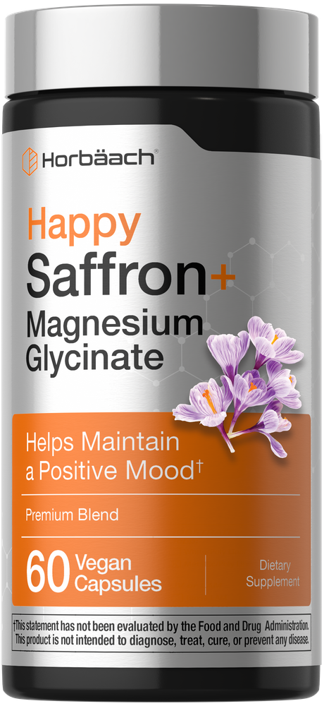 Suplemento de Azafrán + Glicinato de Magnesio | 60 Cápsulas Veganas