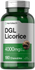 Green supplement bottle labeled 'DGL Licorice' with Horbaach branding on a white background