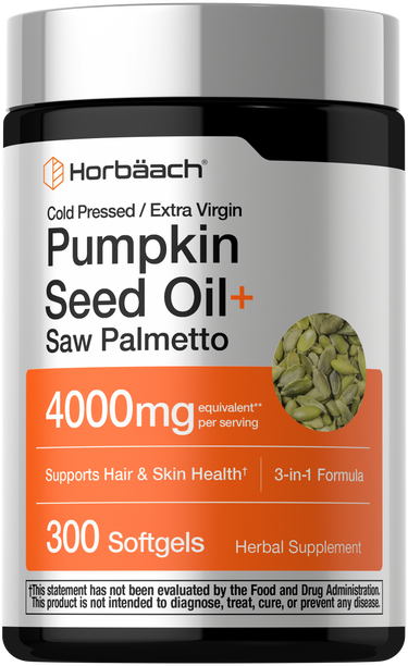 View 1 Pumpkin Seed Oil With Saw Palmetto 4000mg | 300 Softgels