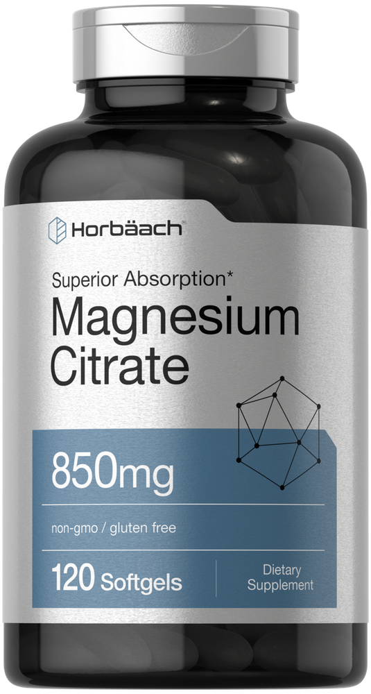 Magnesium Citrate | 850mg | 120 Softgels