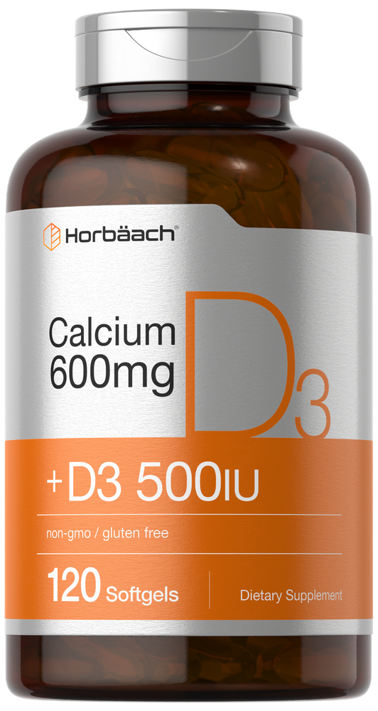 Calcium with Vitamin D-3 | 600mg | 120 Softgels