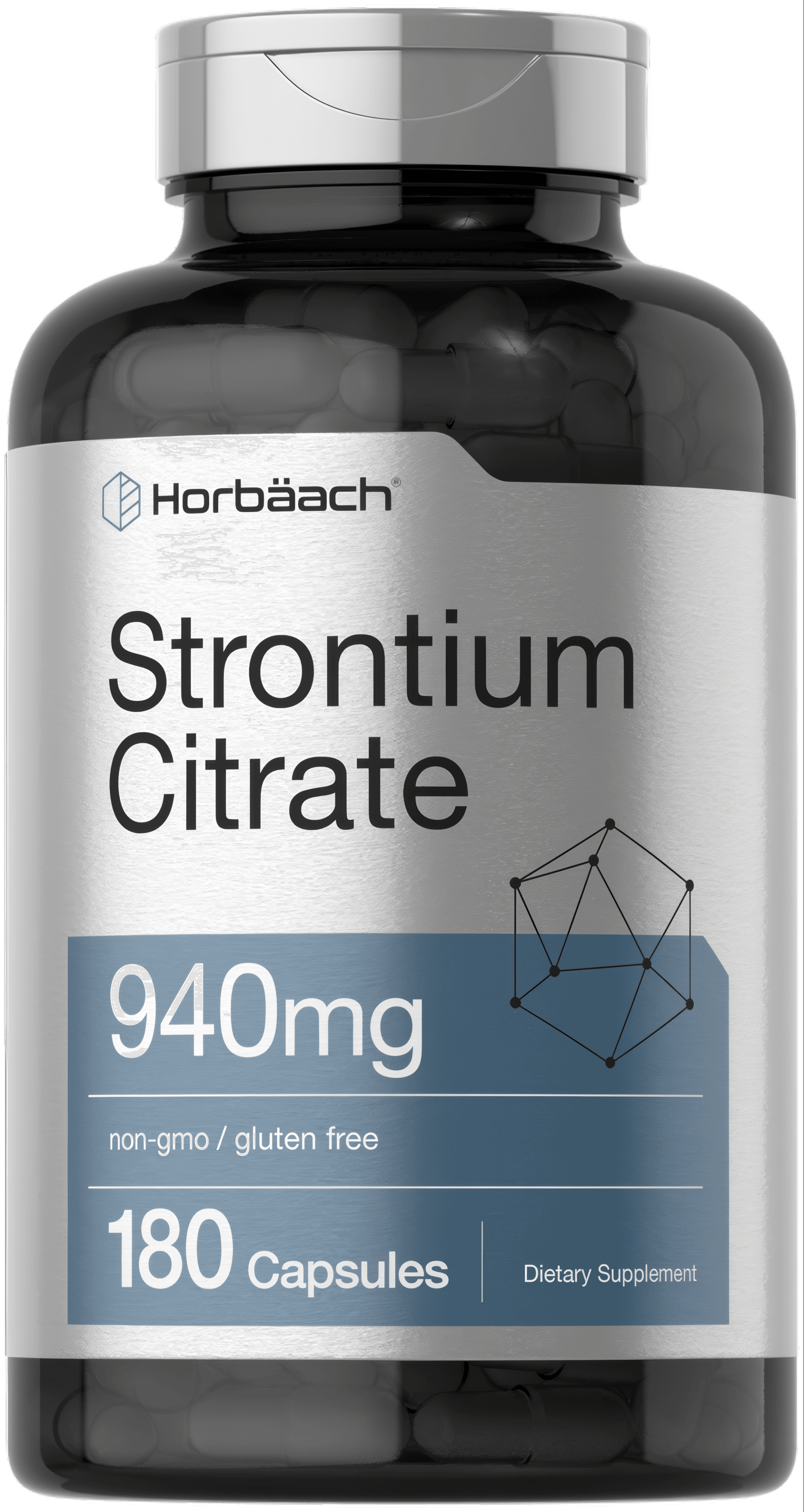 Citrate de Strontium 940mg | 180 Capsules