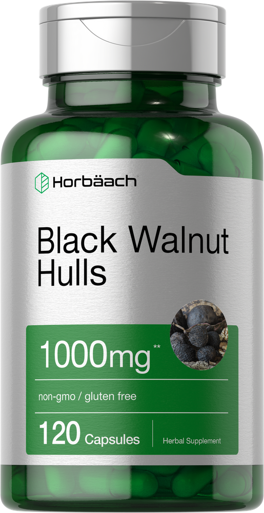 Black Walnut Hulls 1000mg | 120 Capsules