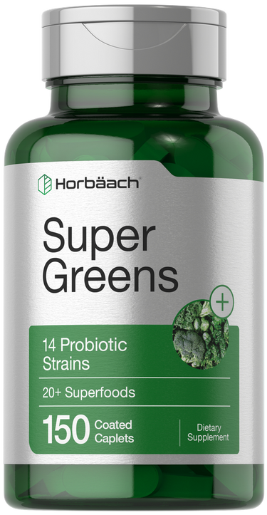 Super Greens with Probiotics | 150 Caplets