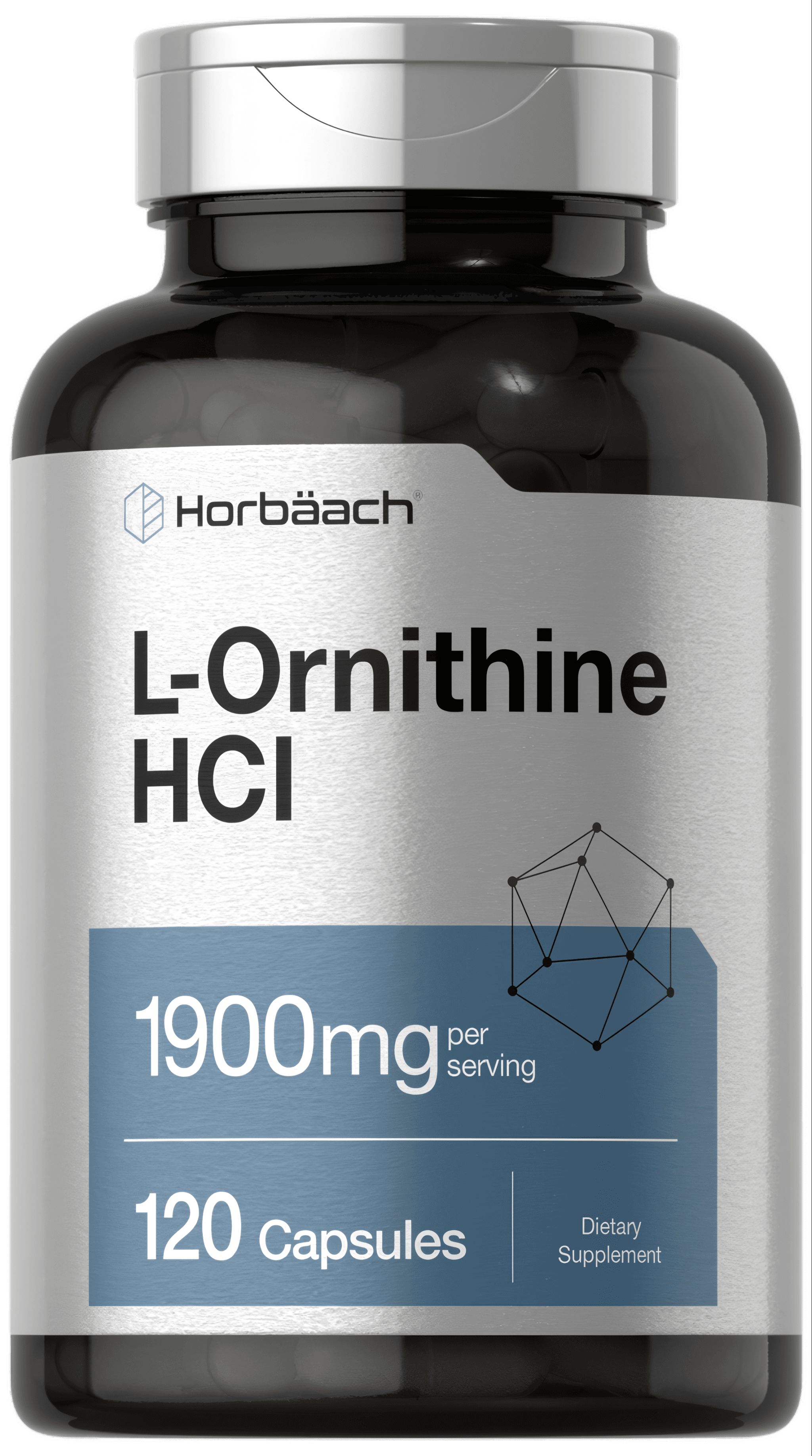 L-Ornithine 1900mg per serving | 120 Capsules