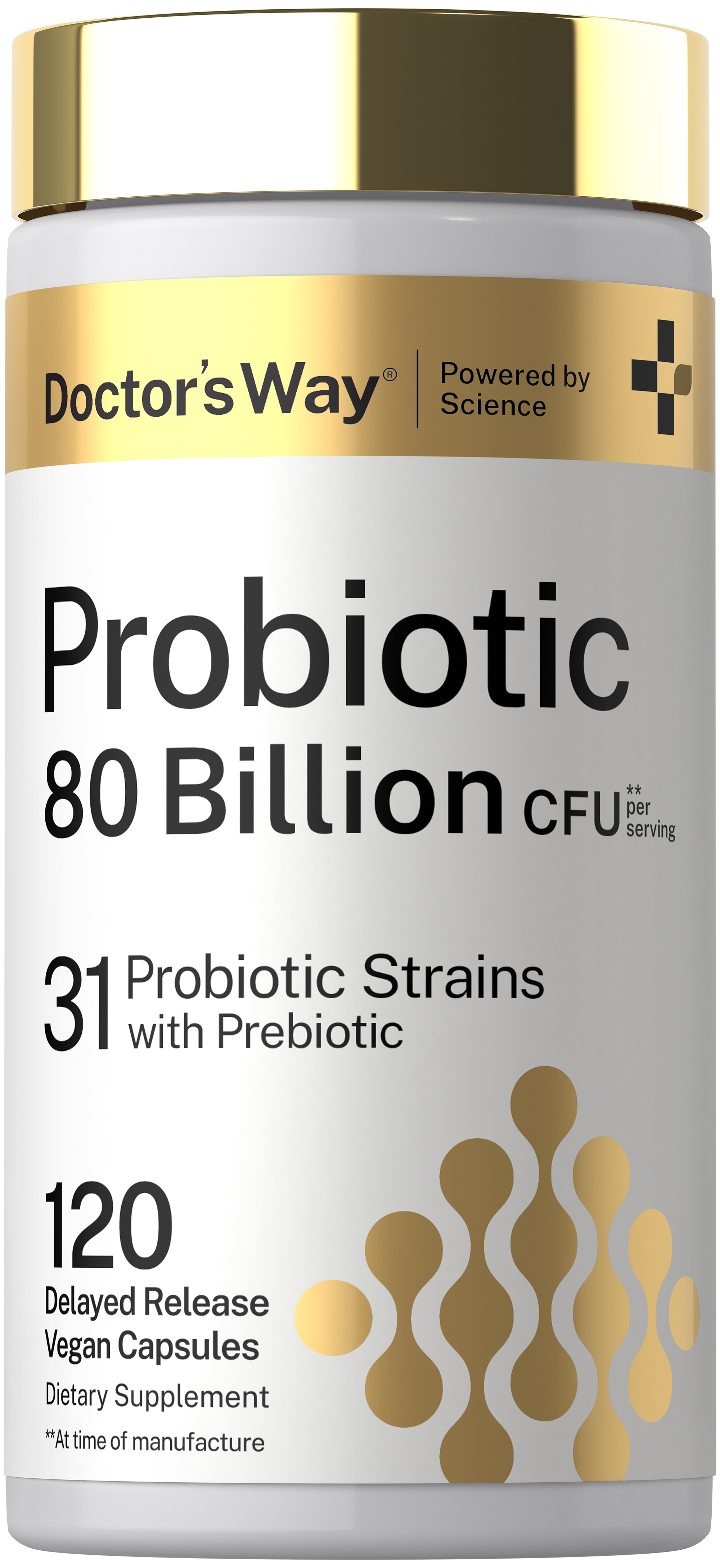 Probiotic for Women and Men | 80 Billion CFU | 120 Capsules
