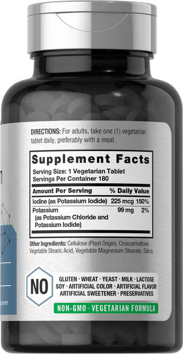 Potassium Plus Iodine | 180 Tablets