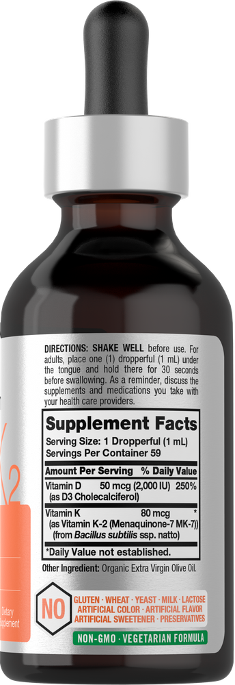 Vitamin D-3 Complex Drops | 2oz Liquid