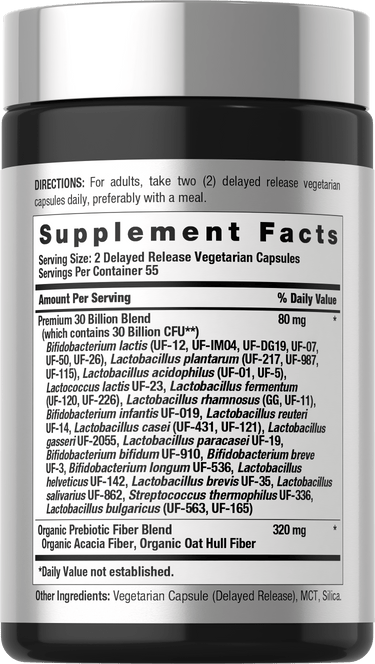 View 2 Probiotic 30 Billion CFU | 110 Vegetarian Capsules