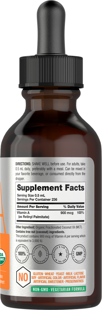 Vitamin A  | 4oz Liquid Drops