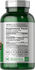 Green supplement bottle with label showing 'Supplement Facts' and directions.