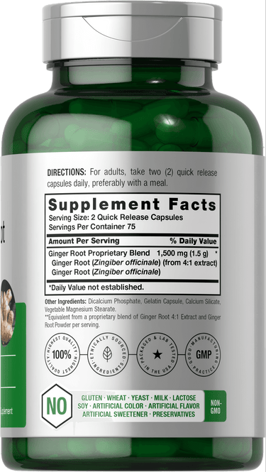 View 2 Ginger Root Extract | 150 Capsules