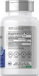 Supplement bottle with label showing supplement facts and icons on a white background